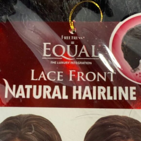 Freetress Equal 23" Star Lace Front Natural Hairline Color 1B Wavy Synthetic Wig - Picture 15 of 16